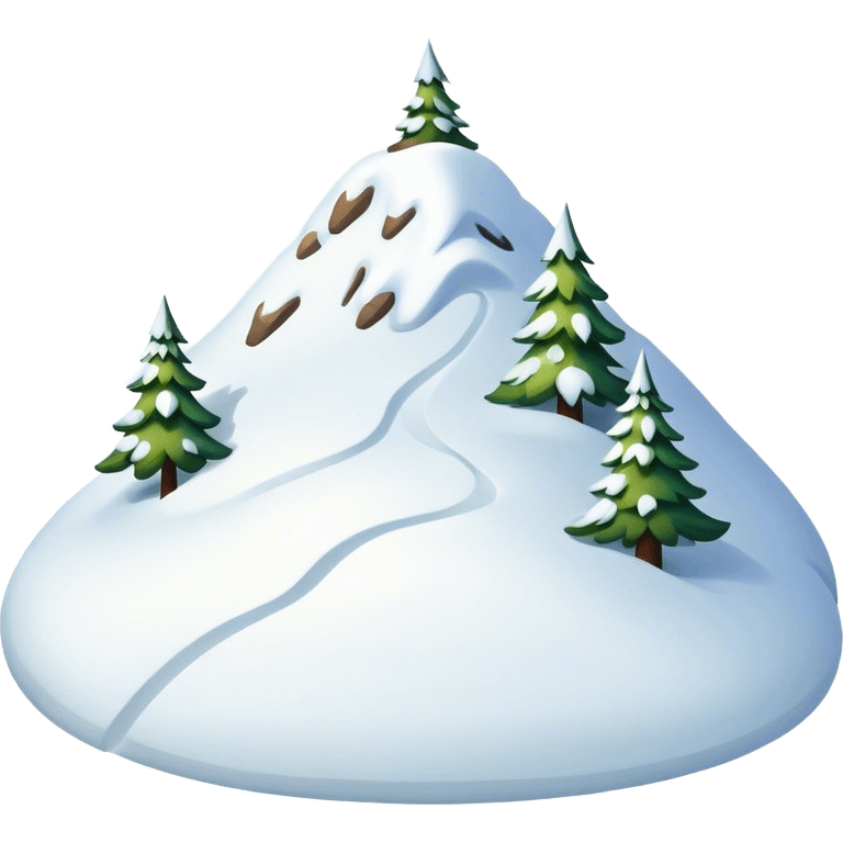 snowy hill emoji