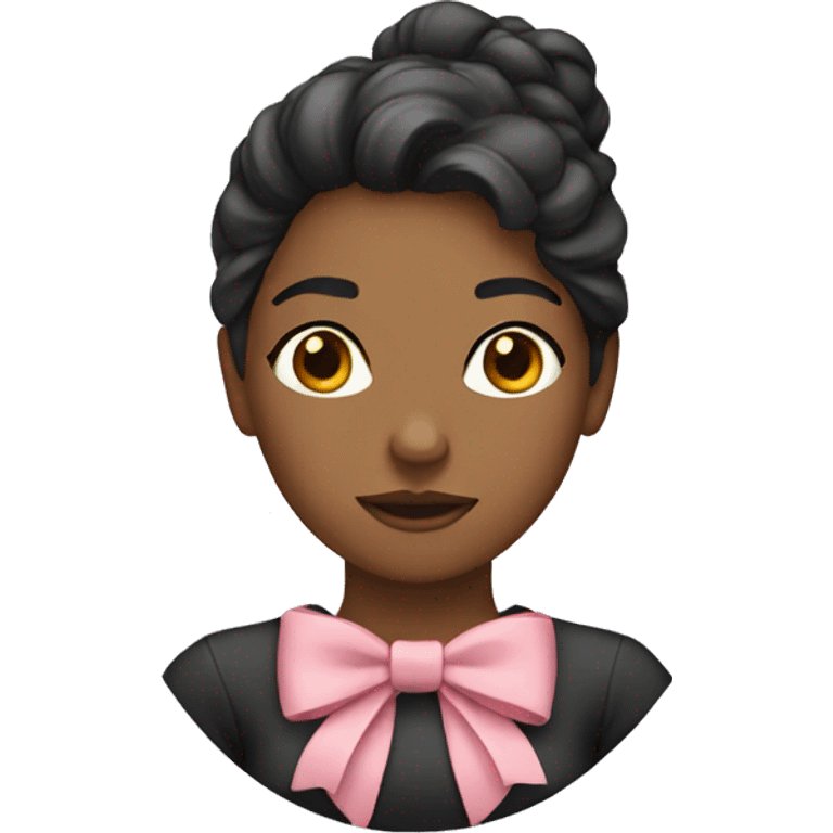 woman with a bow emoji