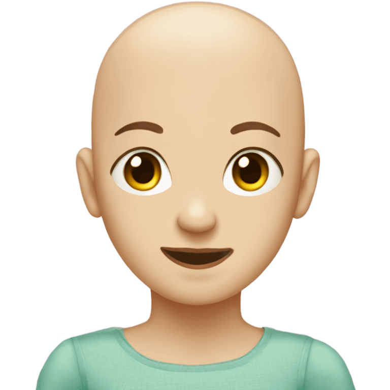 Bald teen in a tutu emoji