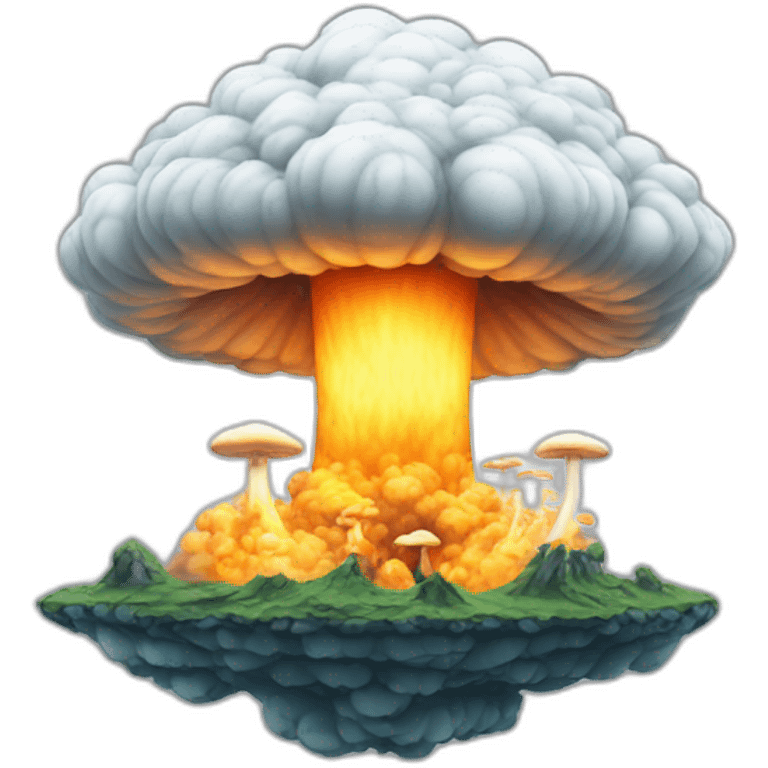 mushroom cloud nuclear emoji