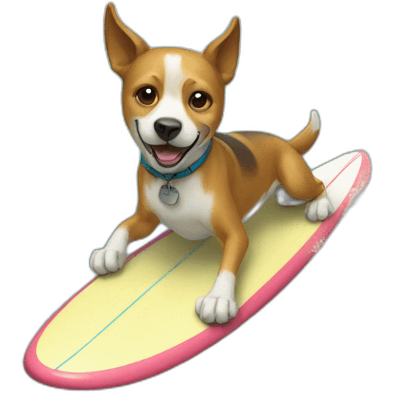 surfing dog emoji