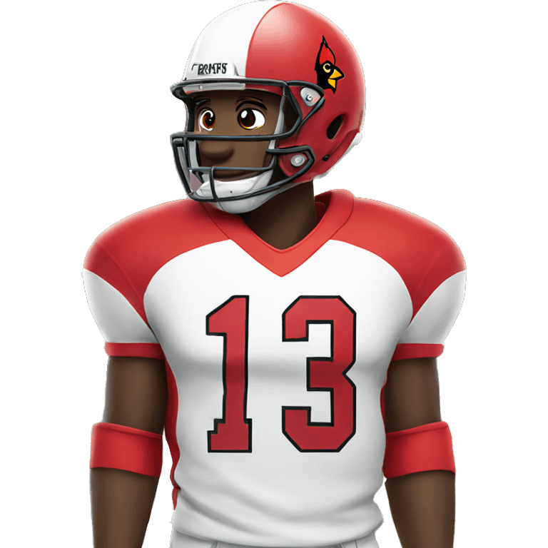 Cardinal in a football uniform  emoji