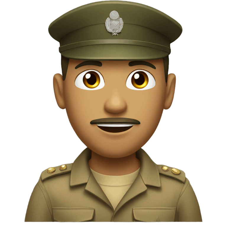 Tan Soldier Smoking emoji