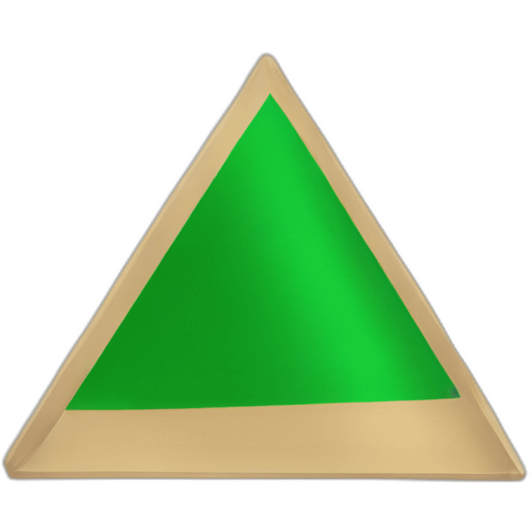 Green flag triangle  emoji