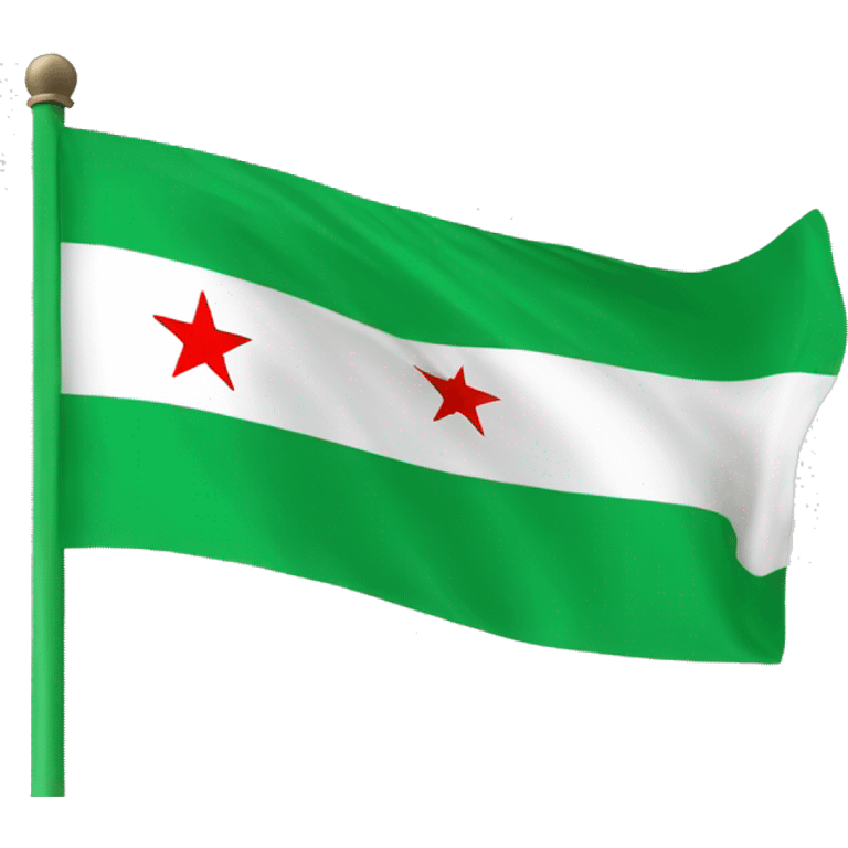 Syria green flag emoji