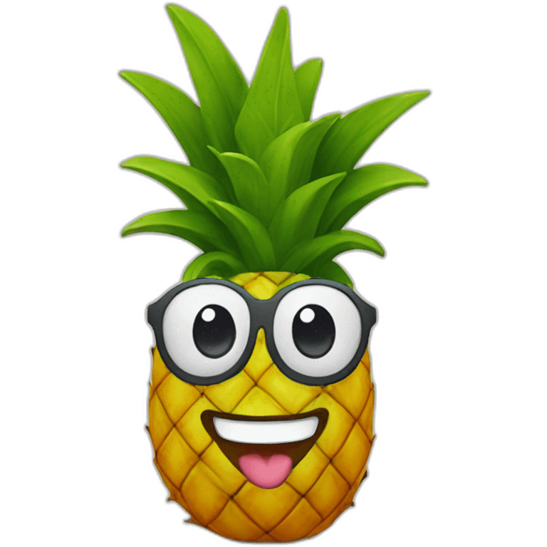 smiling pineapple emoji