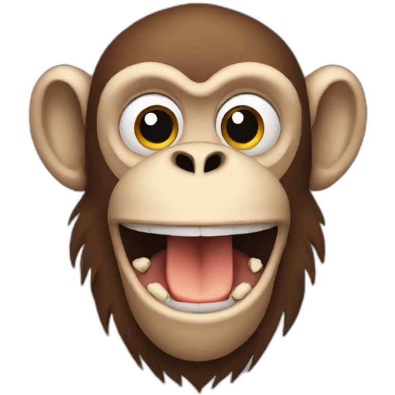 Monkey eat monkeys emoji