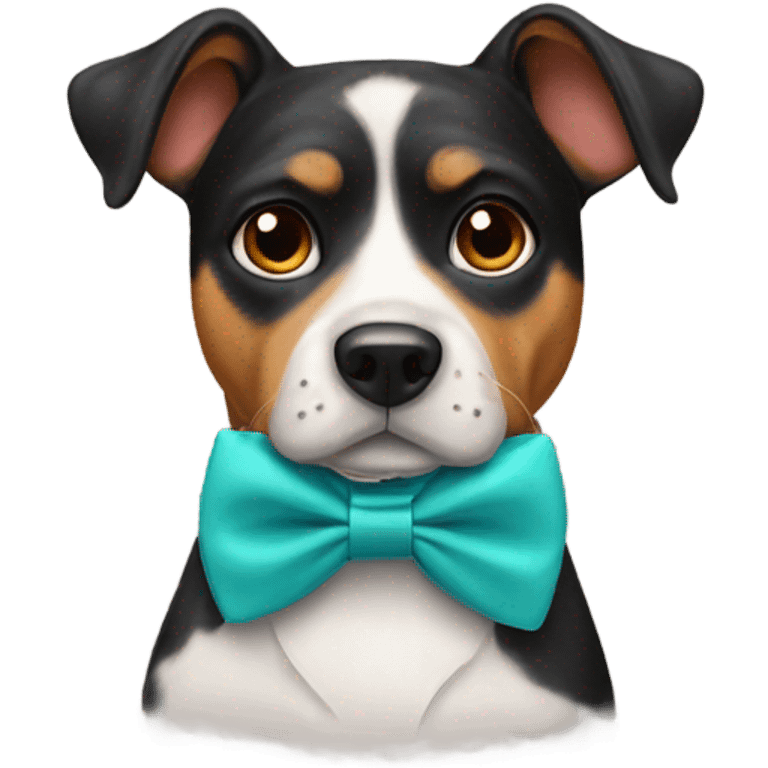 Dog with bow tie  emoji