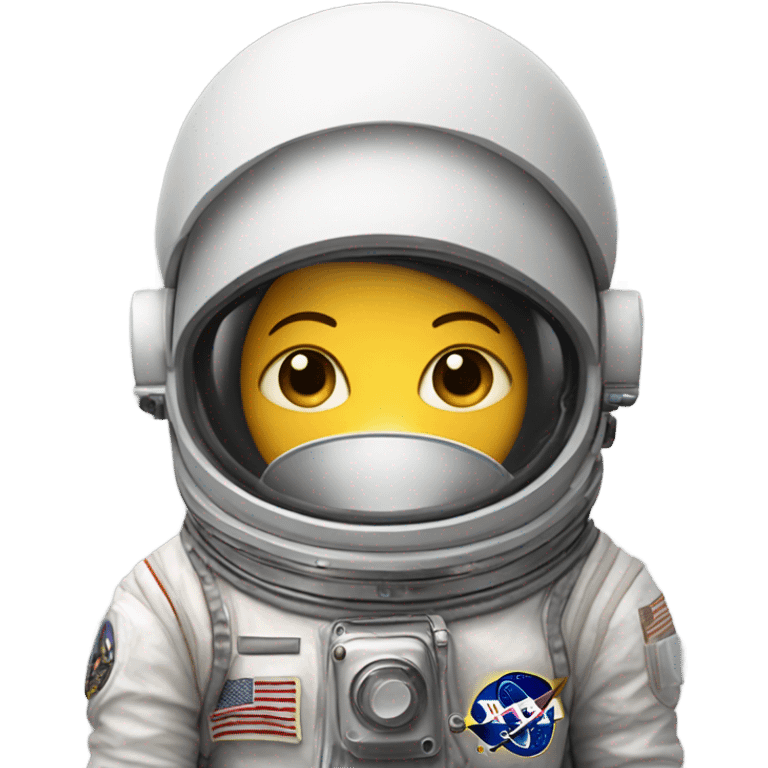 Astronaut with a coffee emoji