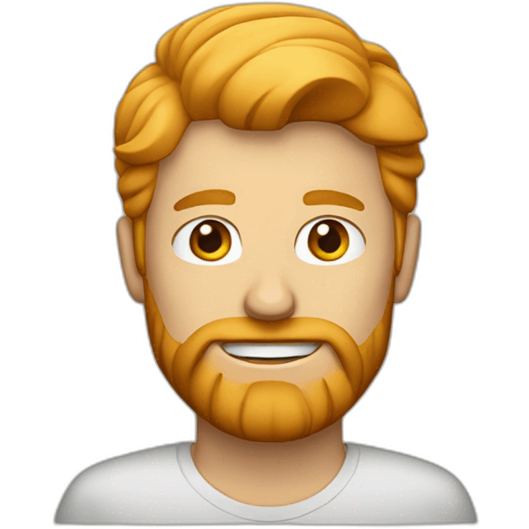 Blonde man with ginger beard emoji