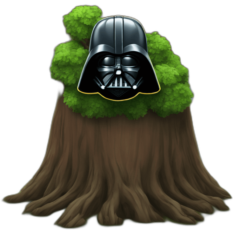 Darth Vader as a tree emoji