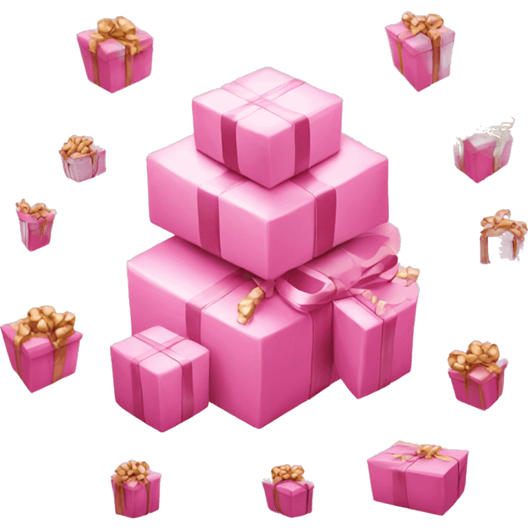 Christmas Presents Pink emoji