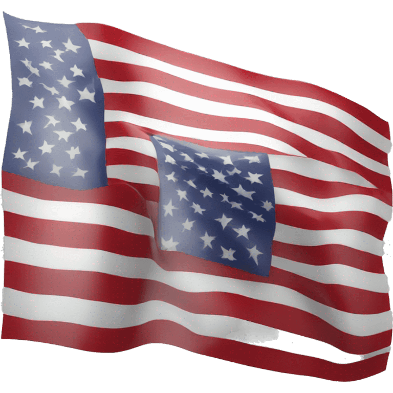 a 3d american flag, clear and full of details emoji