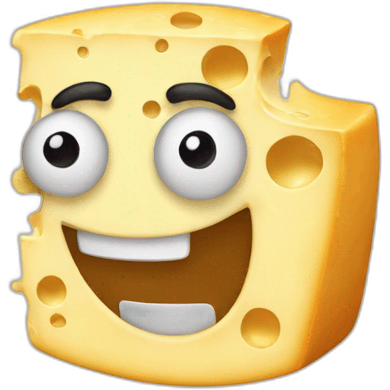 crazy cheese emoji