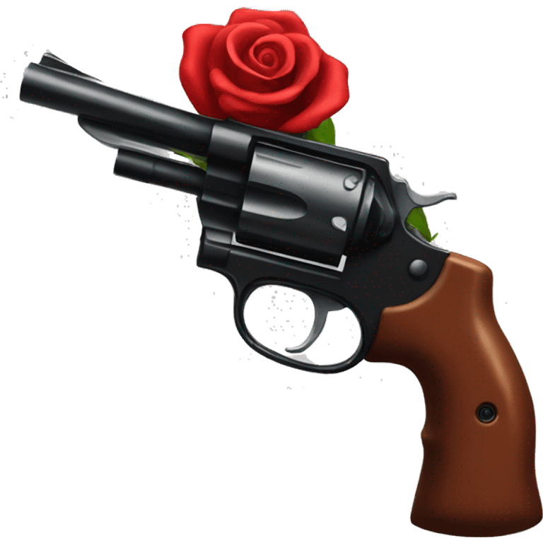 Red rose revolver emoji