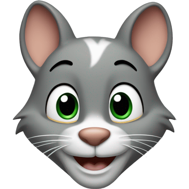 tom and jerry surprised face emoji