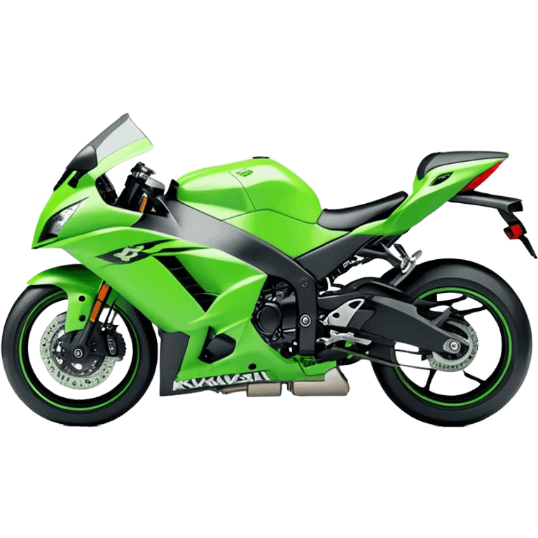 Kawasaki Ninja (Sportbike) - Kawasaki Ninja ZX-10R (Model Year: 2022) (Iconic colour: Green) emoji