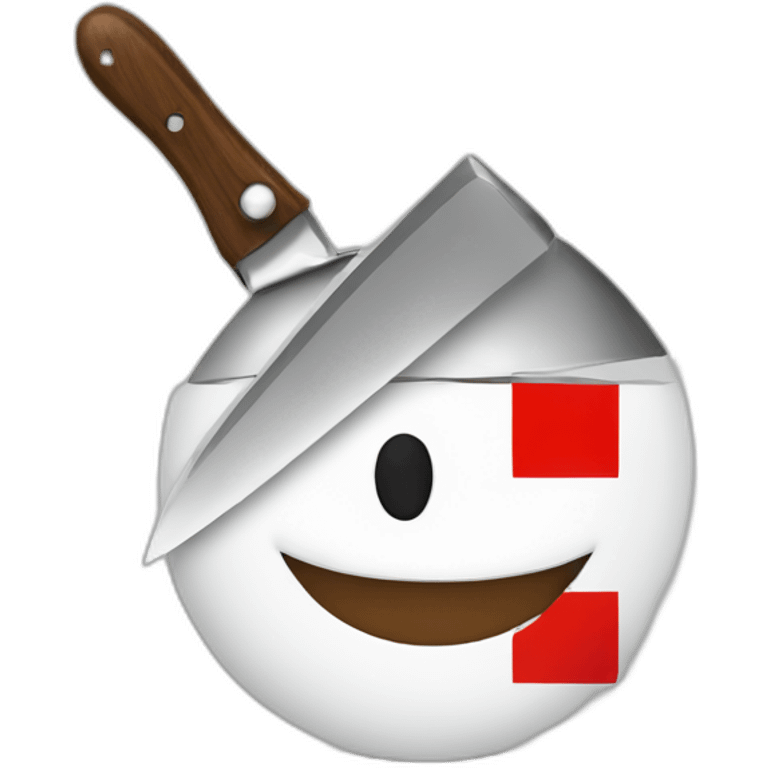 Croatia with a knife emoji