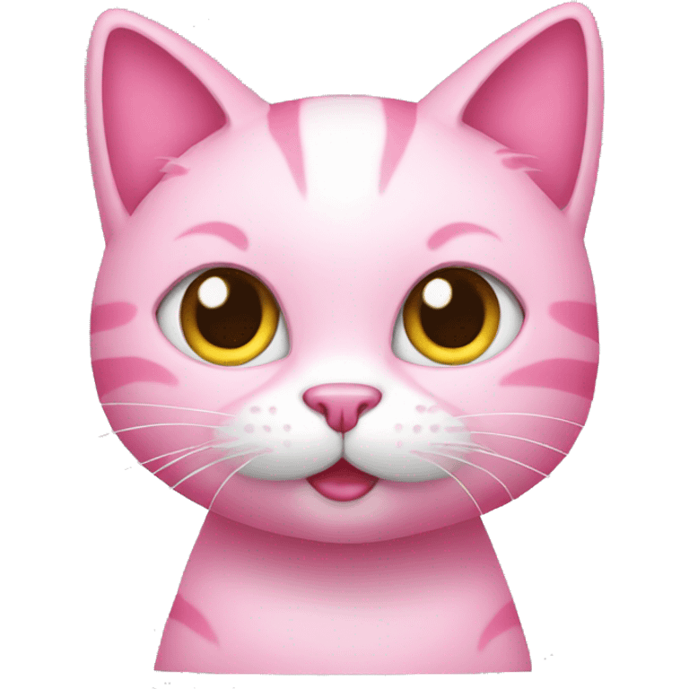 pink cat with high heels emoji