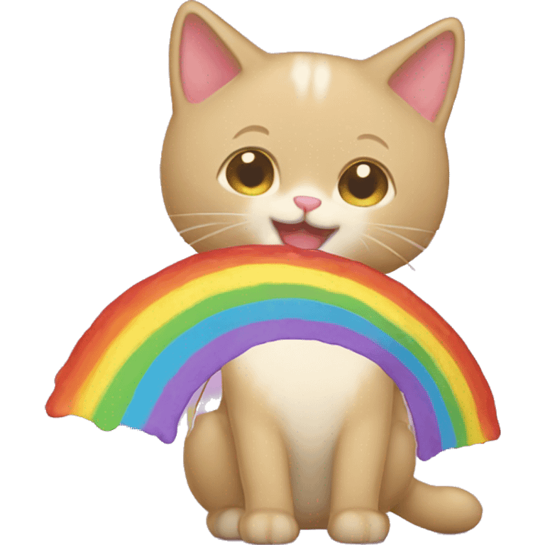 poptart kitty rainbow emoji