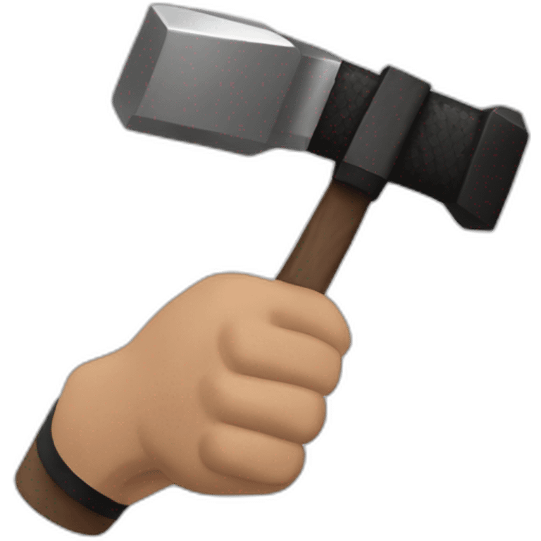 Triple H hammer in hand wwe emoji