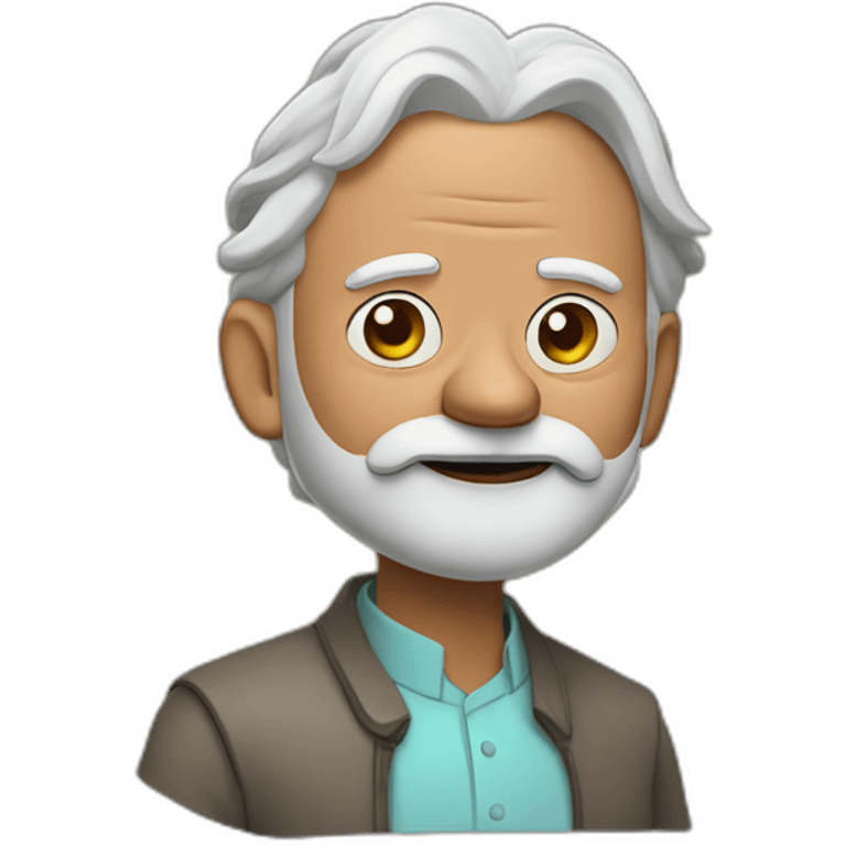 hyper realistic narendra modi as rick from rick and morty emoji