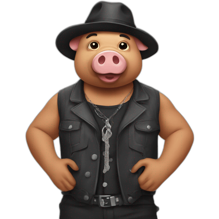 cochon gangster emoji