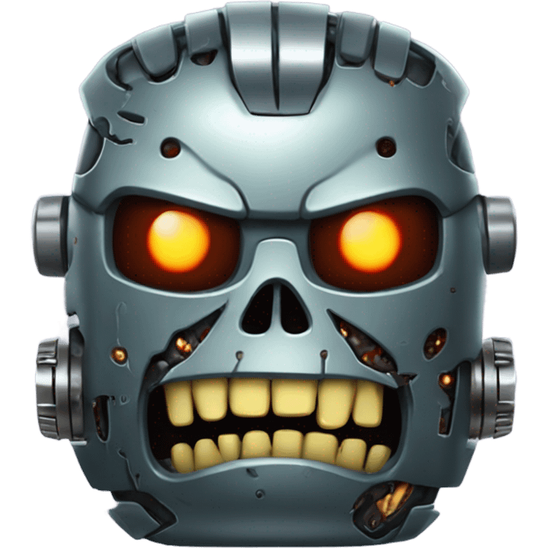 Fat zombie robot terminator  emoji