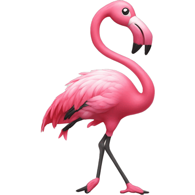 Tap dancing flamingo  emoji