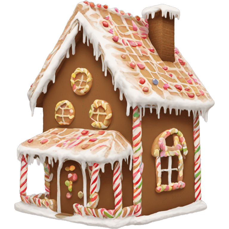 gingerbread house emoji