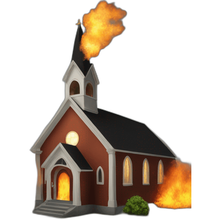 church on fire emoji