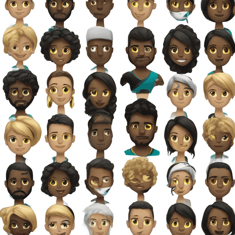 Brown guy and black girl with hair in ponytail withJacksonville jaguars  clothes holding hands emoji