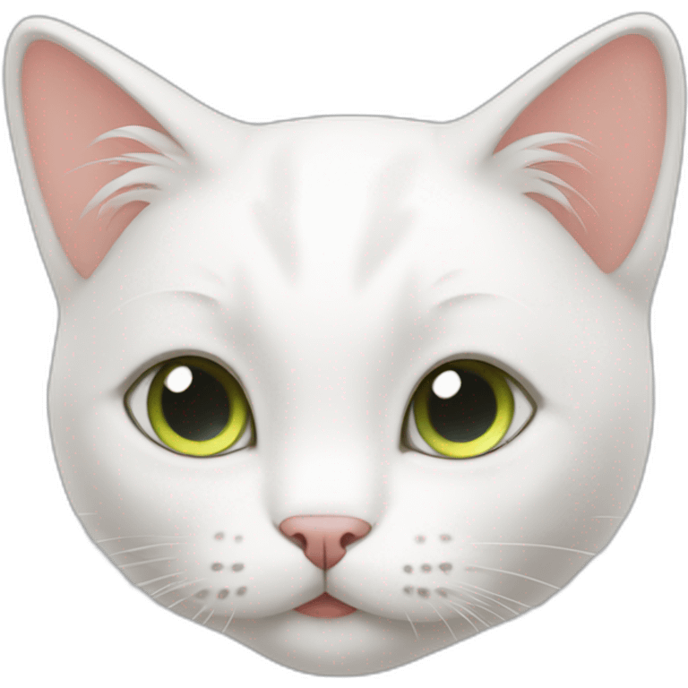 cute white cat emoji