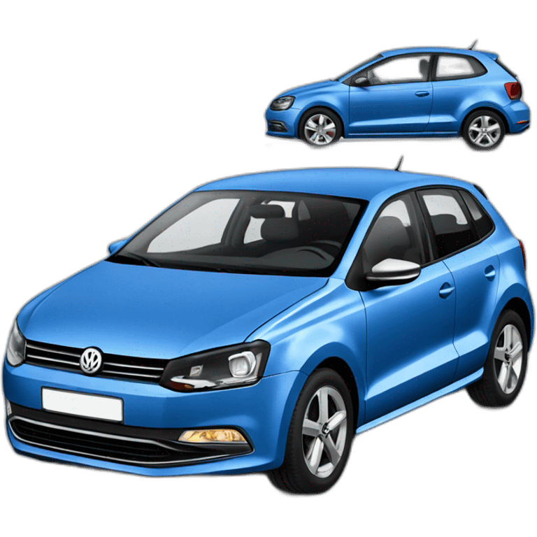 Volkswagen blue polo 6 emoji