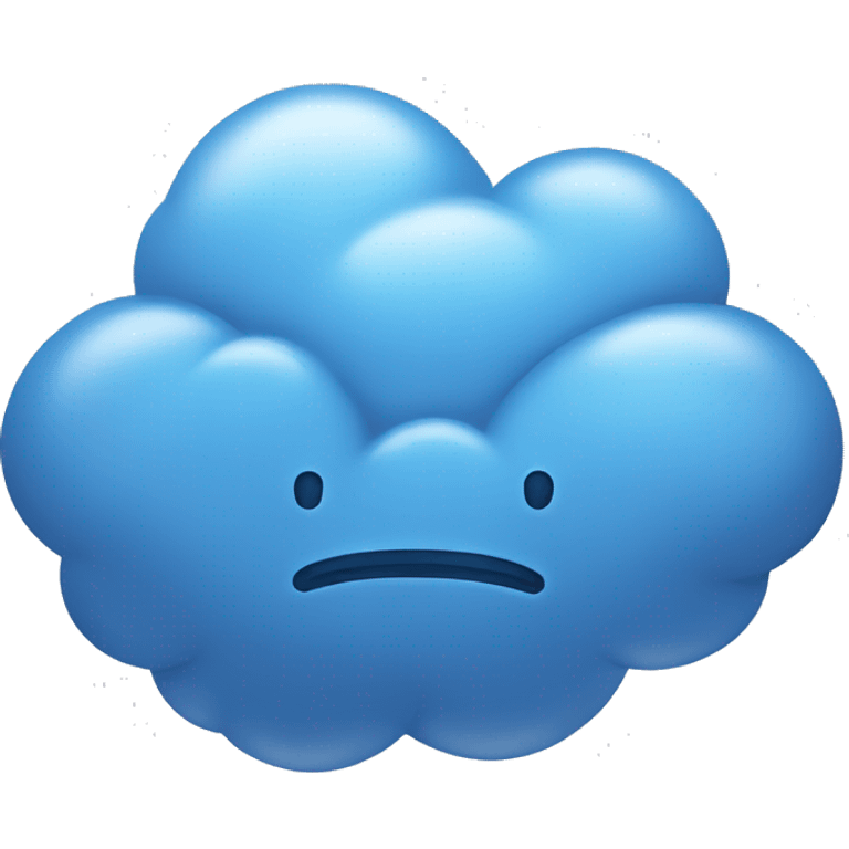 Blue cloud emoji