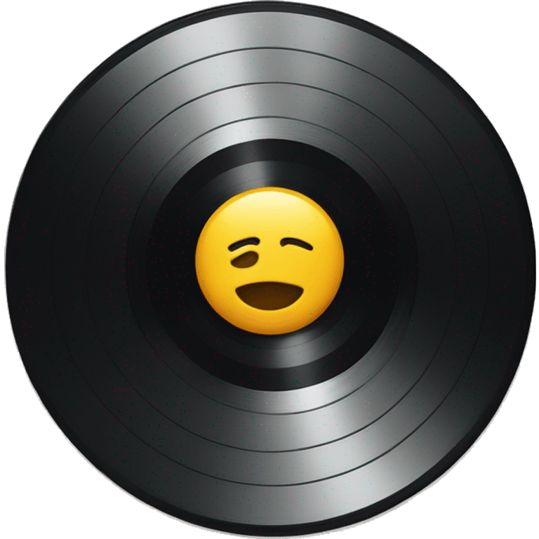  vinyl record with bow emoji