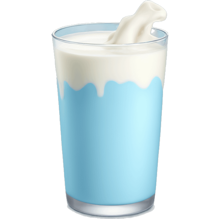 pastel blue milk emoji