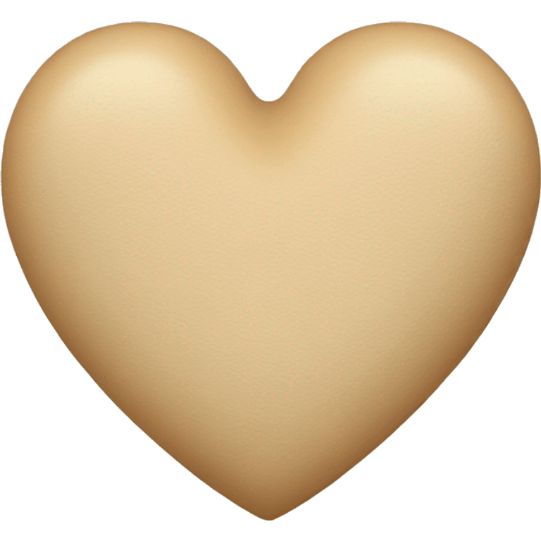 Beige heart  emoji