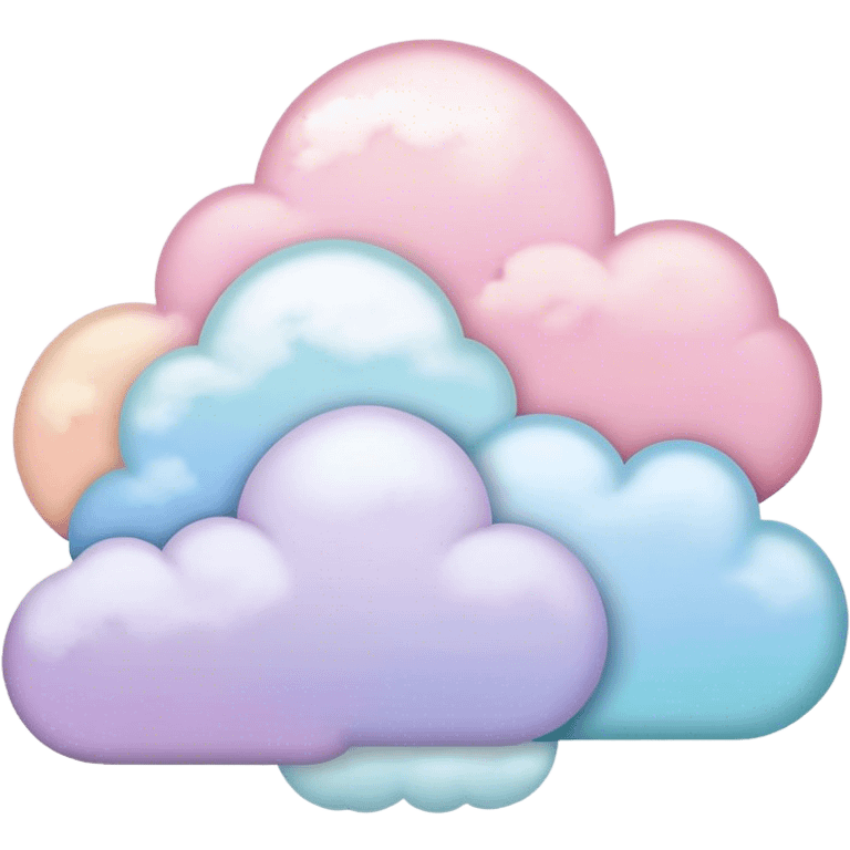 Pastel clouds emoji