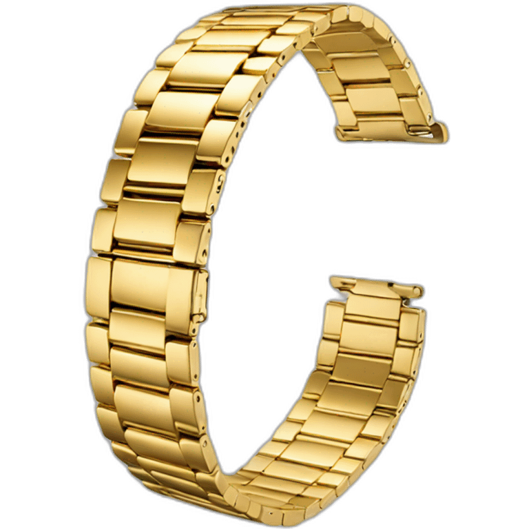 gold metal watch band emoji