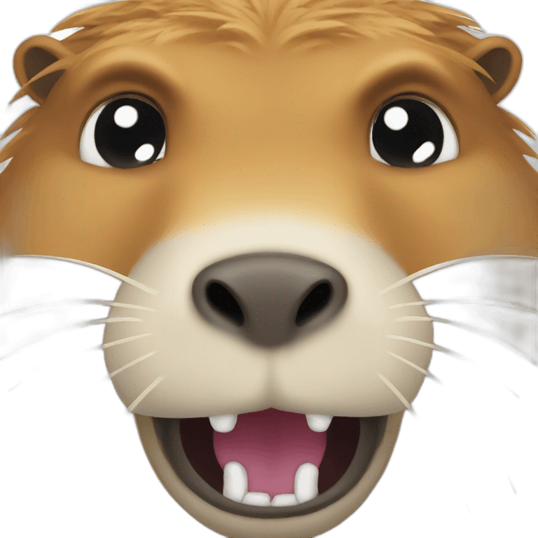 Angry capybara emoji