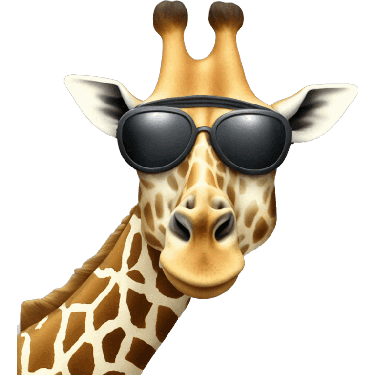 Giraffe Wearing a ski mask ￼ emoji