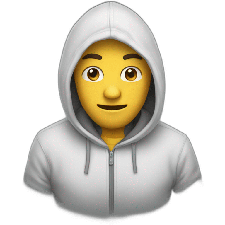 Homme capuche emoji