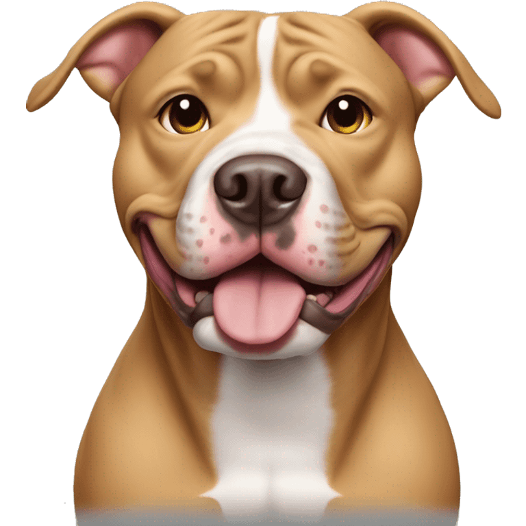 Dog pitbull smail  emoji