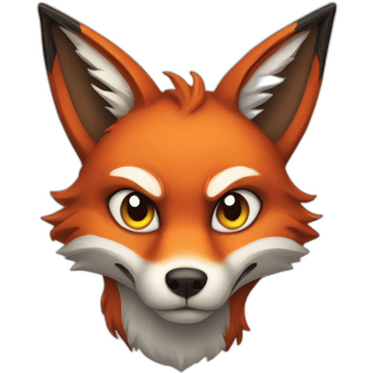 evil fox emoji