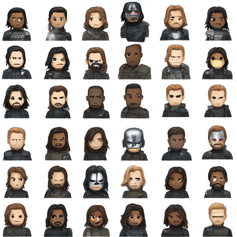 the winter soldier marvel  emoji