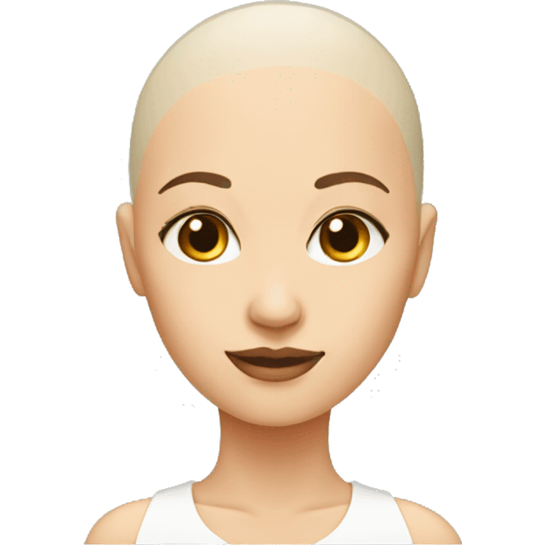 bald female face from side emoji