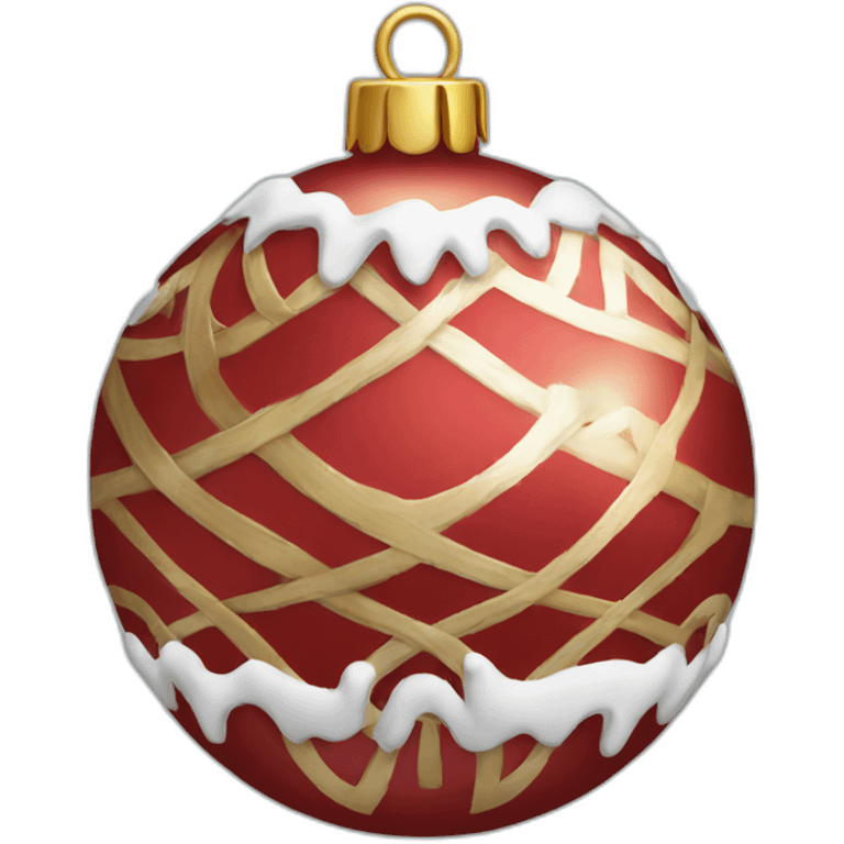 christmas ball decorated emoji