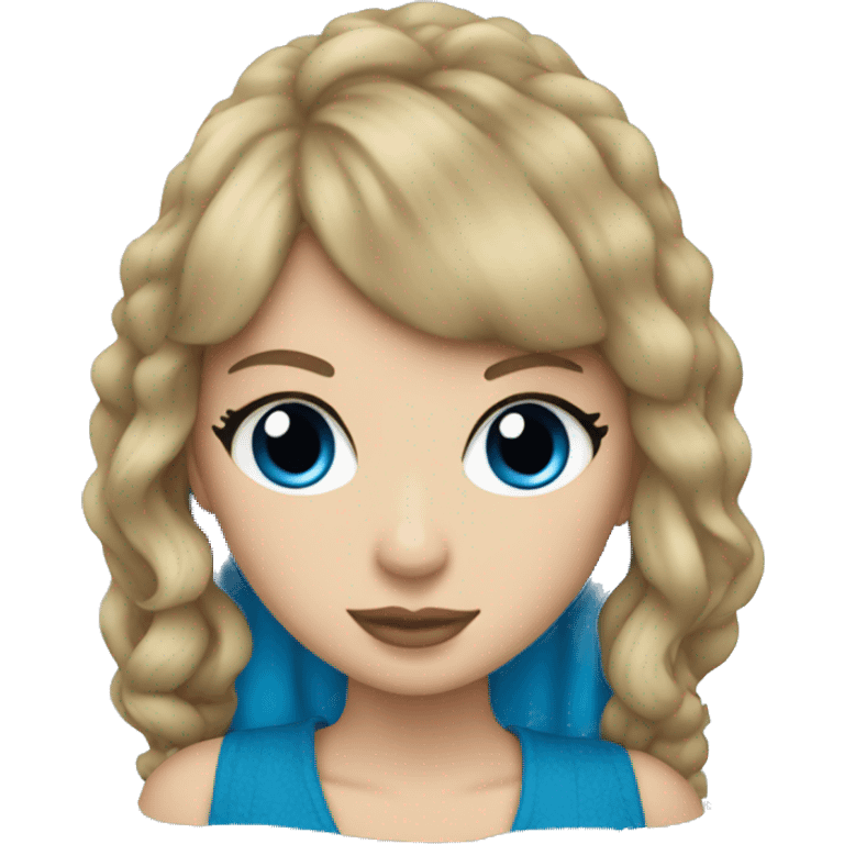 Taylor Swift with blue  emoji