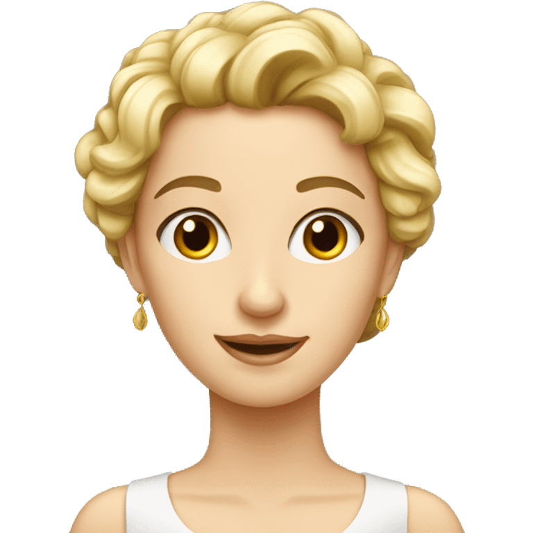 Beautiful european lady emoji